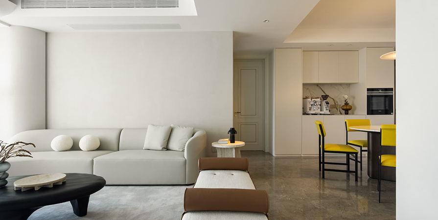 中建·理想城143㎡奶油风格三居室装修案例