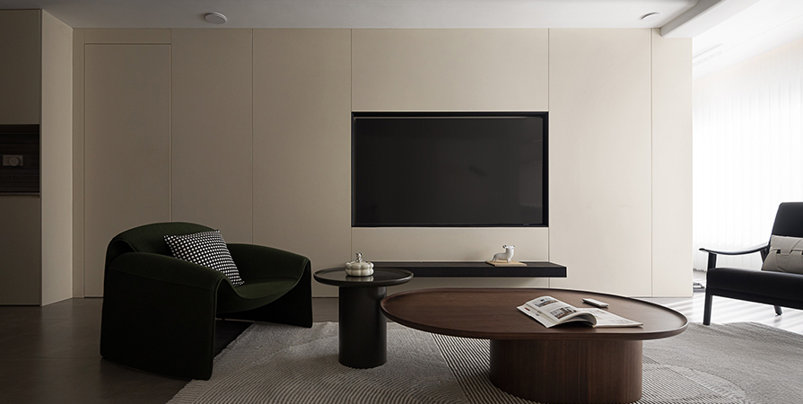 梅江和悦116㎡极简风格三居室装修案例