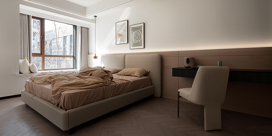 梅江和悦116㎡极简风格三居室装修案例