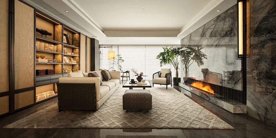 中建理想城143㎡宋氏美学风格三居室装修案例