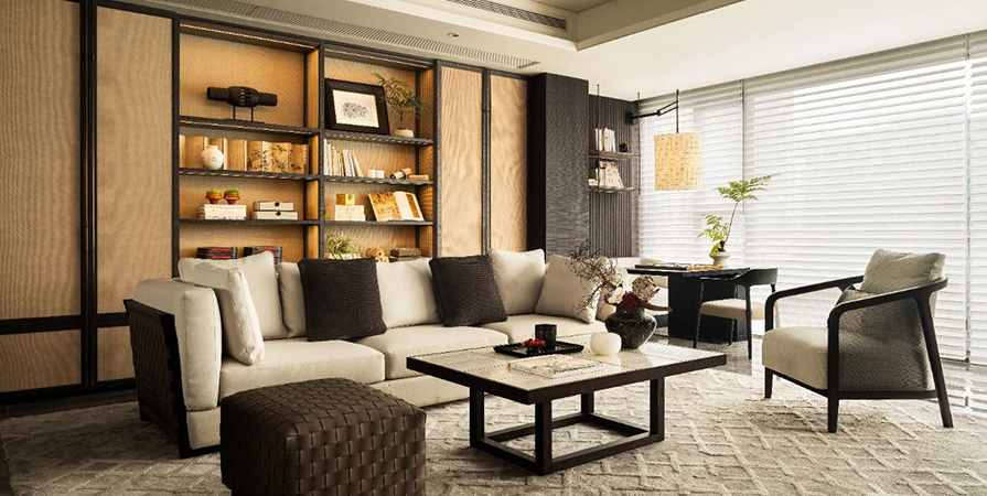 中建理想城143㎡宋氏美学风格三居室装修案例