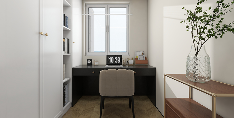 农垦含章雅著96㎡中古风格三居室原创案例