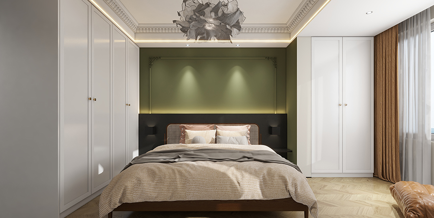 农垦含章雅著96㎡中古风格三居室原创案例