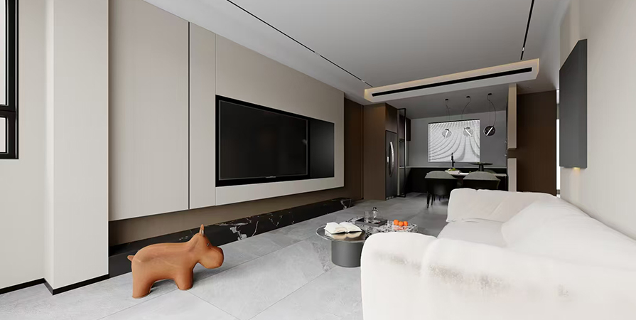 中海·十里观澜116㎡简约风格三居室原创案例