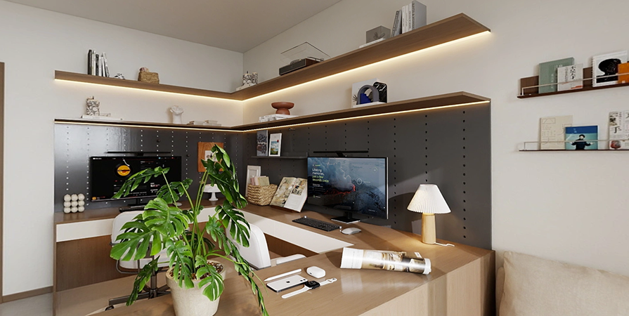 恋日风景100㎡中古风格两居室原创案例